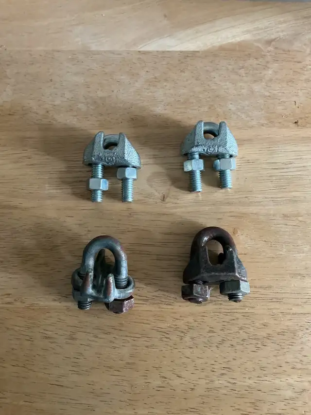 1/2” Wire Rope Clamps - SEE DESCRIPTION