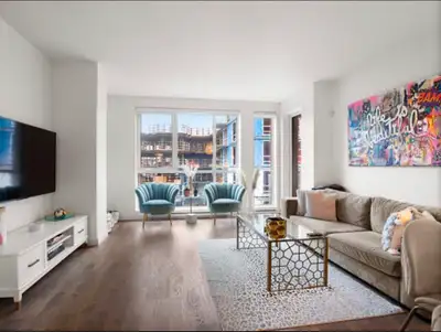 condo 4 1/2 à louer avec électroménagers et garage inclus