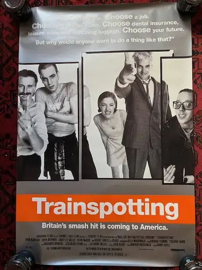 Original 1996 TRAINSPOTTING DS Rolled 1 sheet Poster, View more