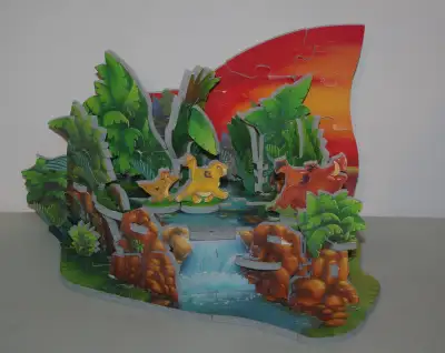 Wrebbit PUZZ-3D The Lion King "Hakuna Matata" 3D Jigsaw Puzzle, View more
