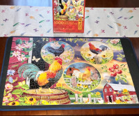 1000 Piece Roosters Jigsaw Puzzle, $8.