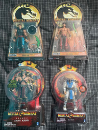 4 new/sealed collectible Mortal Kombat action figures