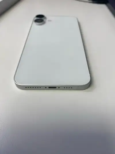 White iPhone 16 Plus- 100% battery, View more