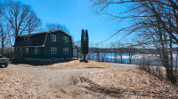 Amazing Waterfront House on SJ River in Bear Island, NB - RARE !