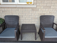 Outdoor patio 2 seater and table conversation set for sale