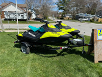 2 seadoo sparks with trailer