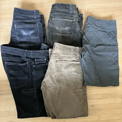 Men’s Kuhl jeans and pants size 34x30, View more