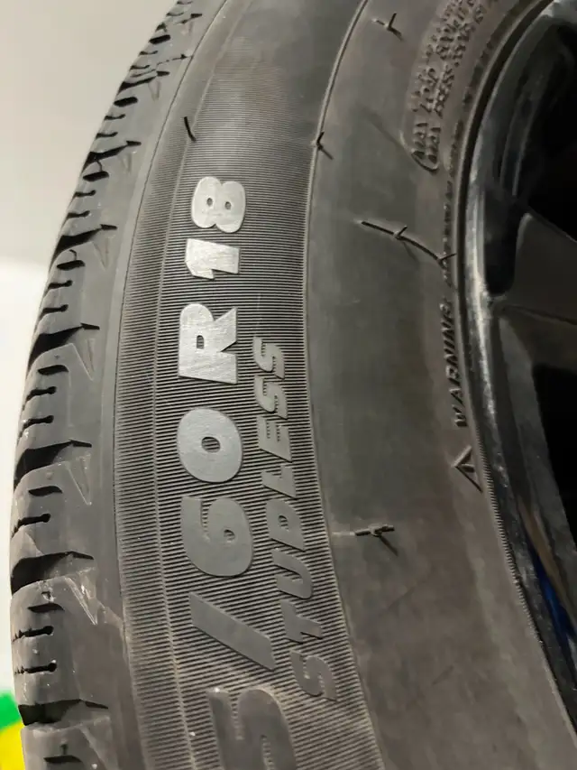 4 Black Glossy Rims 18” mounted on Michelin X-Ice Xi3 Tires in Tires & Rims in Kitchener / Waterloo - Image 5