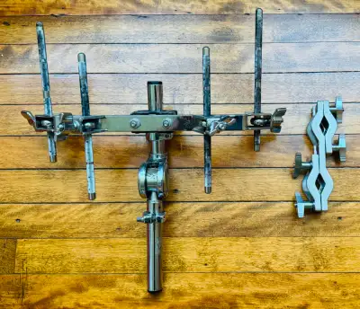 [GIBRALTAR] [4] Post Accessory Bracket + 2-Way Clamp + Holder, View more