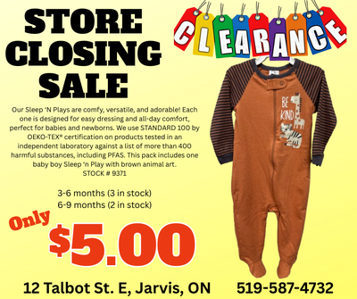 CLEARANCE!! STORE CLOSING!! Baby Boys Tiger - Sleep 'N Play, View more