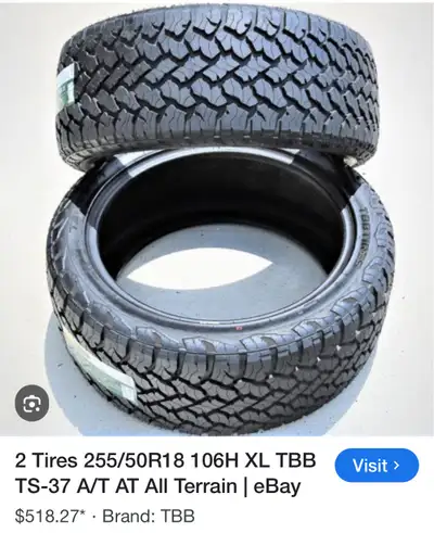 “WANTED “ I need two used tires 255/50 R18 They can be very used. I only have to drive the car maybe...