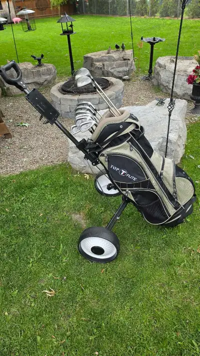 Women's RIGHT Powerbilt Golf Clubs Top Flite Bag & Cart, View more