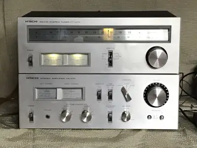 VINTAGE Hitachi HA-270 Amplifier and Matching FT-270 Tuner Set, View more