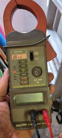 Used RCC 400 AC/DC Digital Clamp On Meter