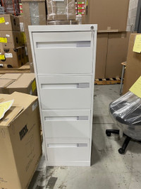 White 4 Dr File Cabinets... CLEARANCE...