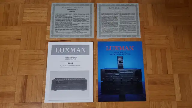 LUXMAN R-115 ORIGINAL OWNER'S MANUAL LIKE NEW CONDITION in Stereo Systems & Home Theatre in City of Toronto - Image 7