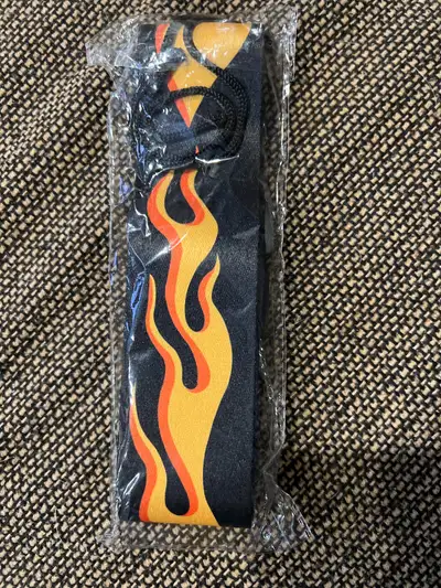Flame guitar strap, View more