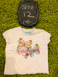Children’s Place butterfly LOVE top - 12 months
