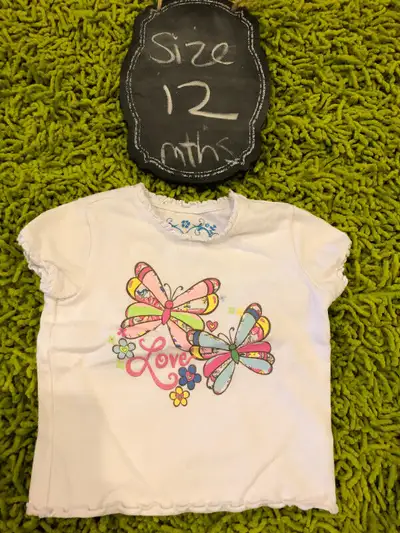 Children’s Place butterfly LOVE top - 12 months, View more