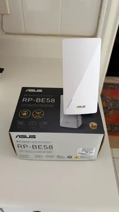 ASUS RP-BE58 BE3600 Dual Band WiFi 7 AiMesh Repeater, View more
