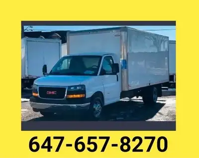 Single Items Curbside Moving Delivery Man with Big Van Truck, View more