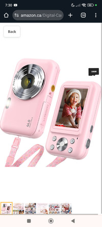 Digital Camera, FHD 1080P Kids Camera for Gift, 44MP Point and S