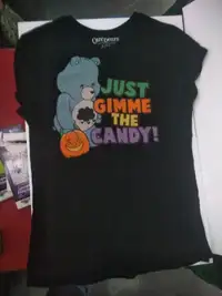 Halloween shirt: Care Bears Just gimme the candy 2006 Large
