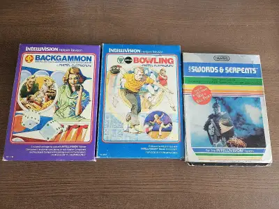 Selling a collection of Intellivision games! Please see prices below, if it's listed it's still avai...