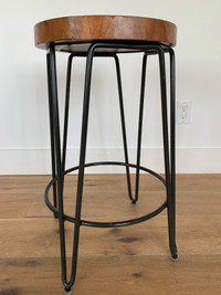 25inch bar stool solid wood (4 available)
