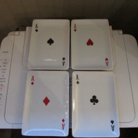 ACE CARD/POKER/EUCHRE PLATES