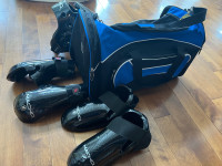 Taekwondo sparring gear for kids with bag
