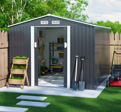 11ft x 20ft Metal Storage Garage Shed, View more