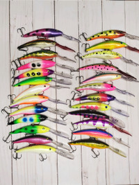 Custom painted Rapala Deep taildancers all authentic all new