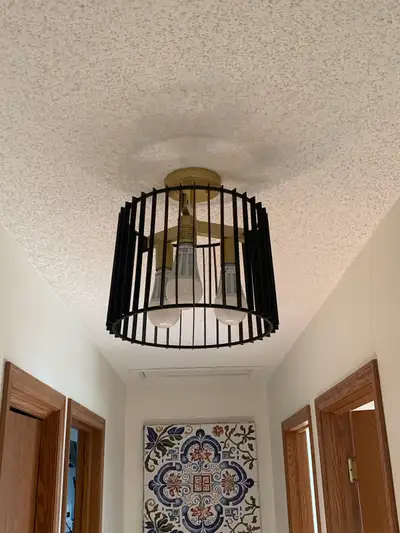 Add a touch of modern elegance to your home with this stylish Artika Gatsby light fixture. The black...