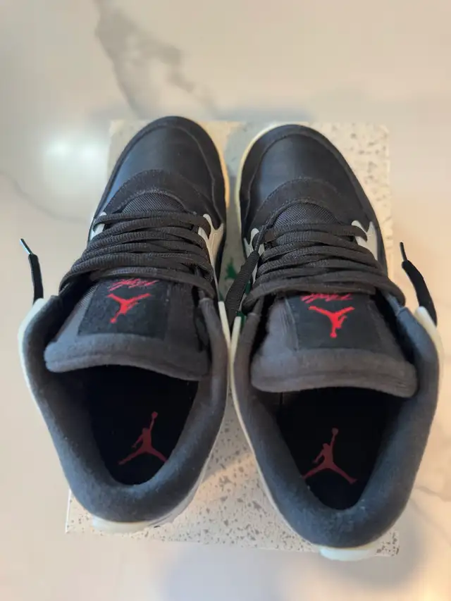 Air Jordan 4 RM Black/Sail - Size 10M in Men's Shoes in City of Toronto - Image 9