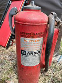 Old chemical fire extinguisher 