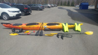 Kayak de mer double avec équipement complet