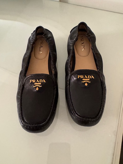 PRADA Calzature Nappa Aviator Nero Loafers, View more