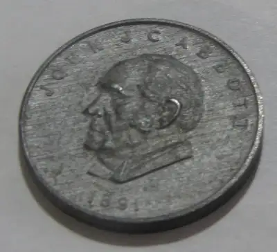 1891 John J Cabbott Medal (Token)