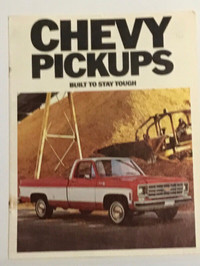 Chevy Truck Brochure For Sale