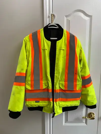 High Vis safety winter jacket, size Medium, View more