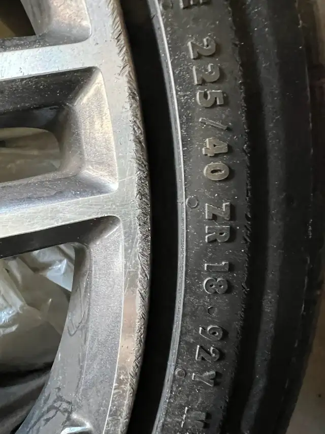 19' rims on Continental (All Season) Tires (225 40 ZR19) in Tires & Rims in City of Toronto - Image 3