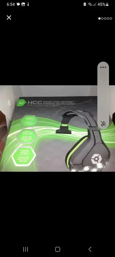 HCC mono chat headset for Xbox 360, View more
