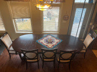 9 Feet Dining Room Table and 8 Chairs