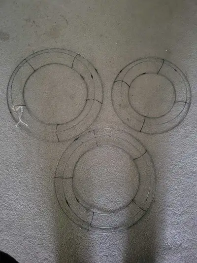 free wreath frames approx 11 and 13", View more