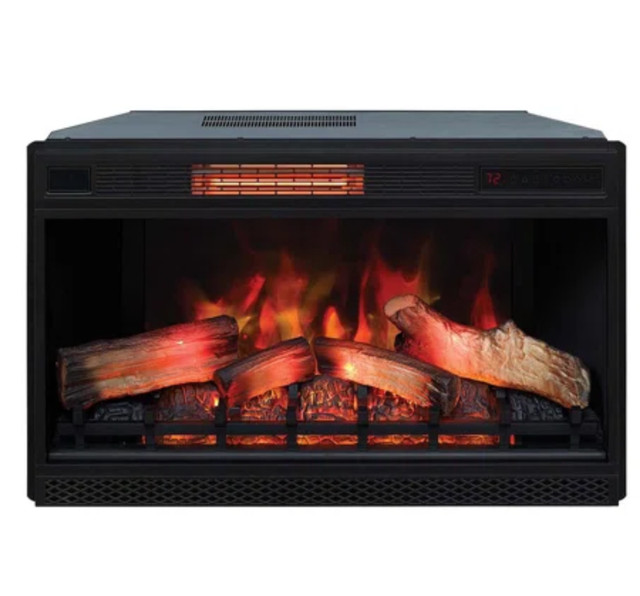 Brand New  33-inch  Quartz Electric Fireplace Insert in Fireplace & Firewood in Hamilton - Image 4