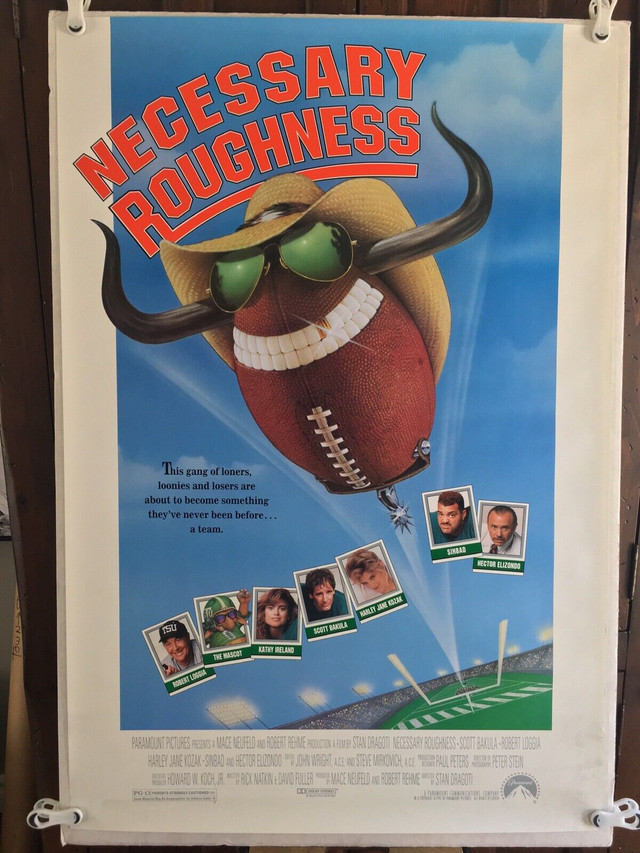 “Necessary Roughness” (1991) ORIGINAL Movie poster. in Arts & Collectibles in St. Catharines