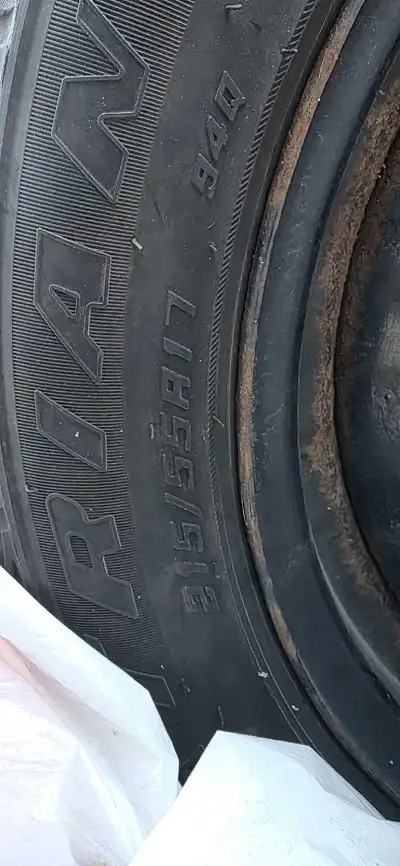 4x 215/55 R17 winter tires used for short commute, 2 seasons Complete with Rims (included, not negot...