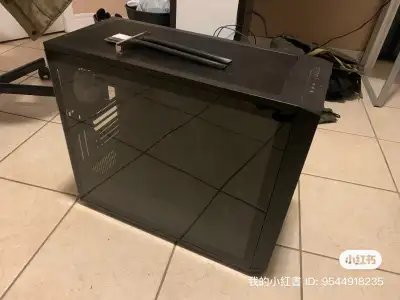 Fractal computer case with water cooler and monitor, View more