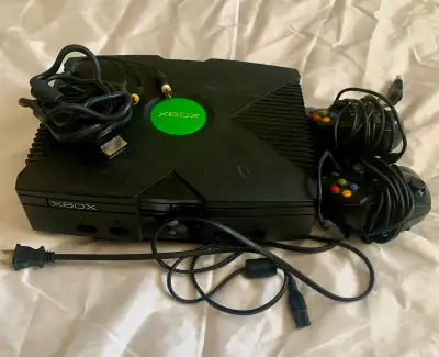 Xbox(original with two controllers), View more